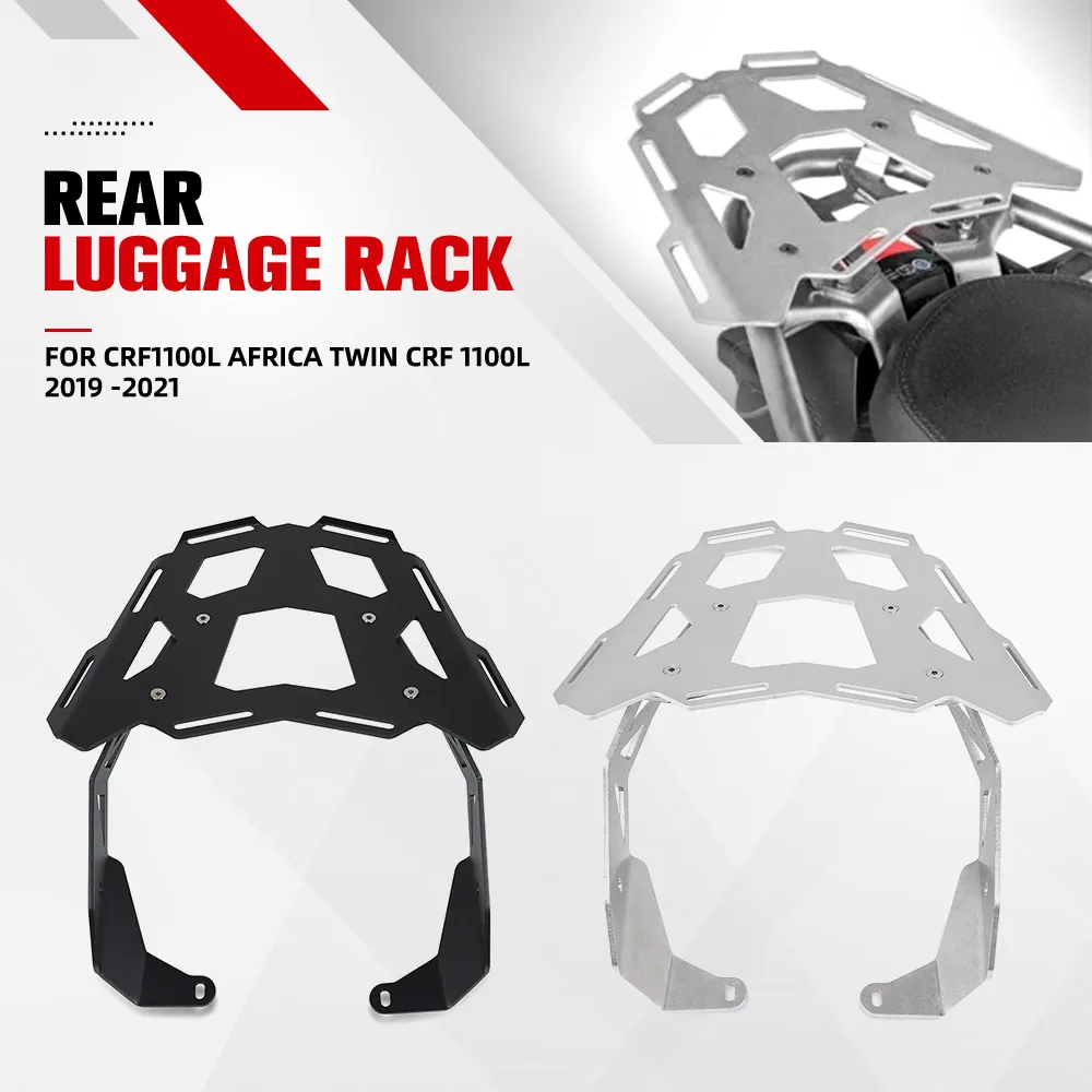 Motorcycle Rear Luggage Cargo Rack For Honda CRF1100L Africa Twin CRF 1100L 2019 -2021 Topplate Stainless Steel Support Bracket