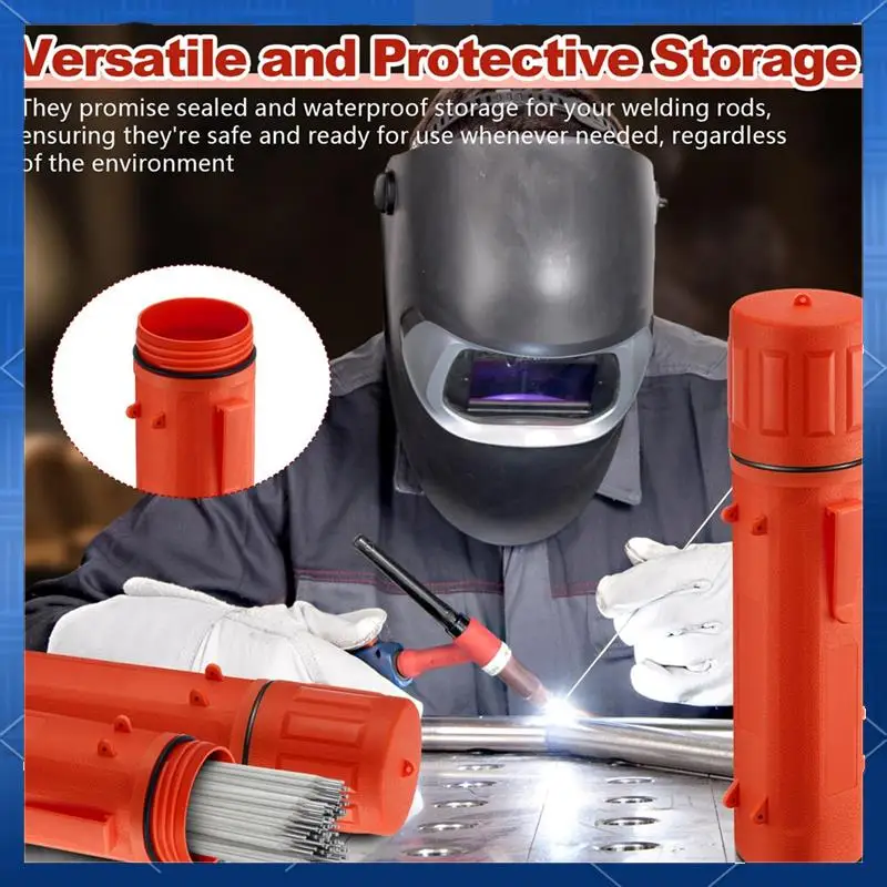 

AA77 4 Pcs Electrode Rod Storage Tube 14 Inch Welding Rod Storage Airproof Welding Rod Container Waterproof