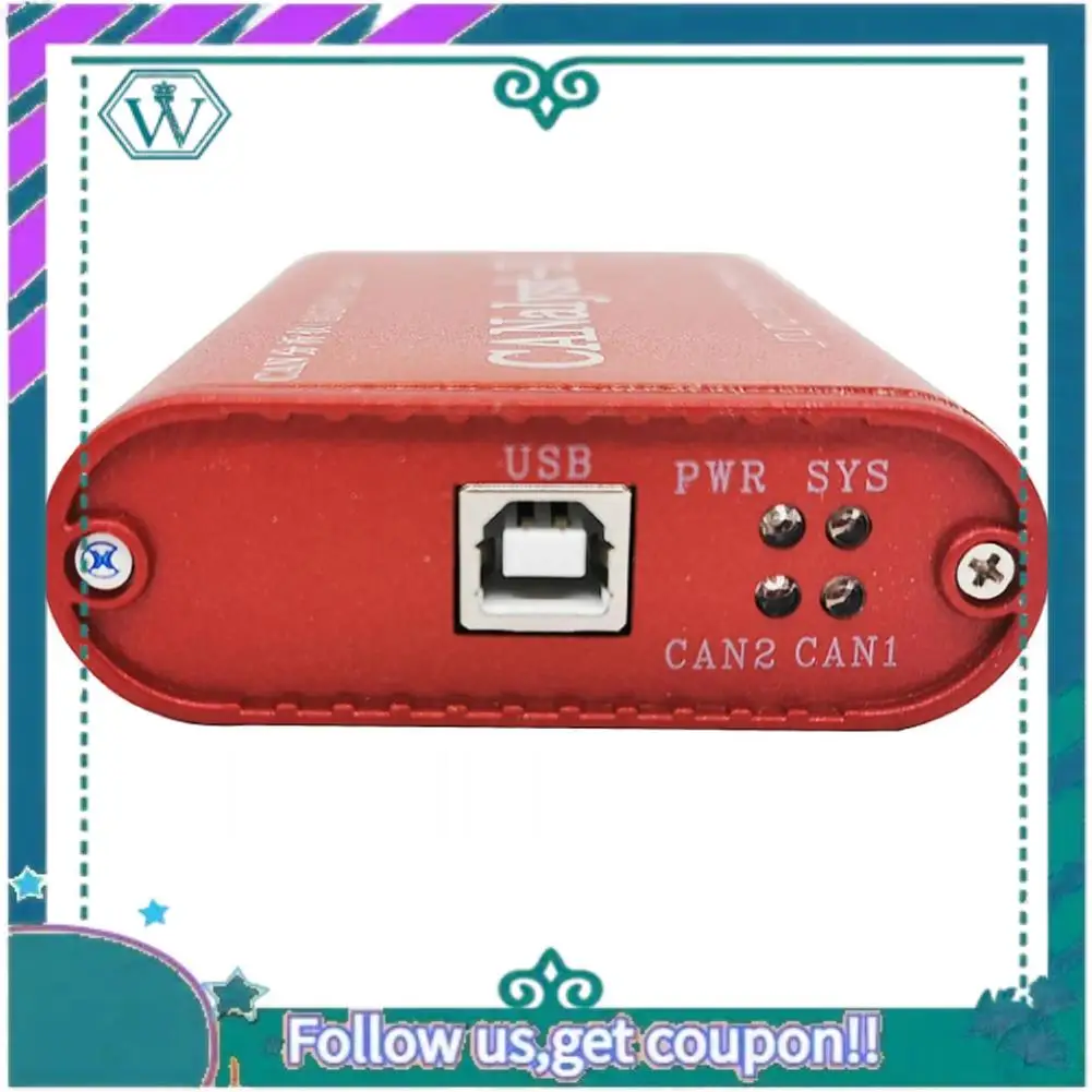 Upgraded CAN Analyzer Canopen J1939 USBCAN-2II Converter Compatible With ZLG USB To CAN Usbalyst-II
