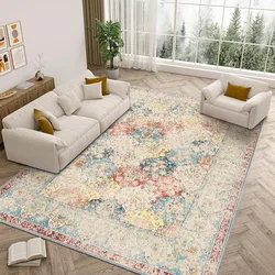 VIKAMA Bohemian Imitation Cashmere Carpet Home Decor Living Room End Table Full Floor Mat Soft Comfortable Bedroom Bed Rug