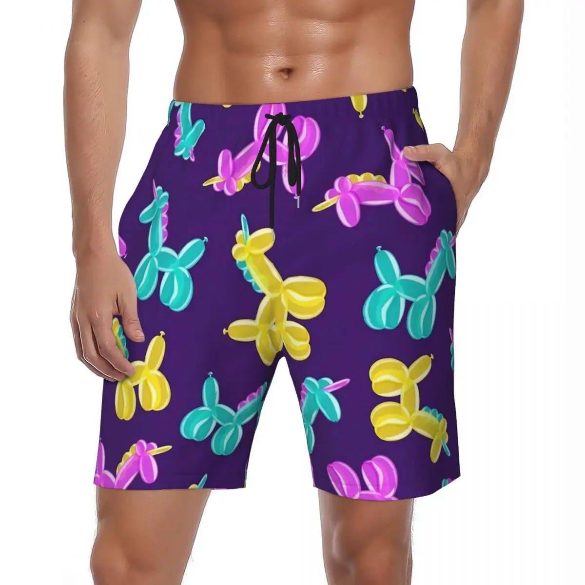 

Купальный костюм, шорты для собачьей доски, летние милые пляжные шорты с героями мультфильмов, мужские спортивные быстросохнущие пляжные плавки с принтом для серфинга