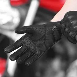 Motorcycle Gloves Leather Breathable Waterproof Gloves Cycling Winter Gloves Motorbike Gloves For BMW R1200GS For Honda NC750X