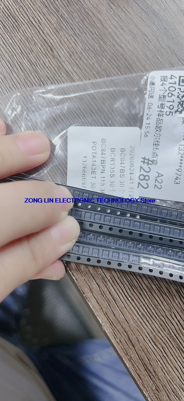BC847BS  1Ft - SOT363    BCR135S  WJs   BC847BPN  PDTA143ET    W01      50PCS -1lot