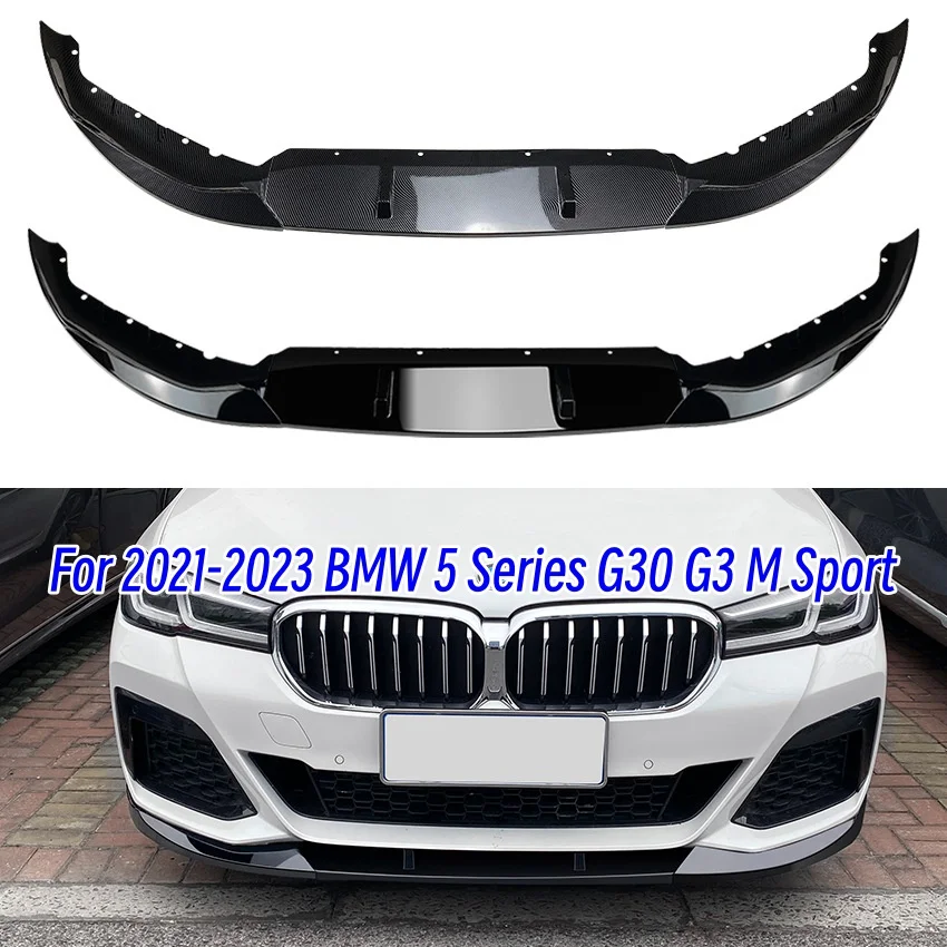 

For 2021-2023 BMW 5 Series G30 G31 Car Front Bumper Lip Spoiler Splitter Diffuser Bodykits Tuning Apron 520i 520d 530i 530d 550i