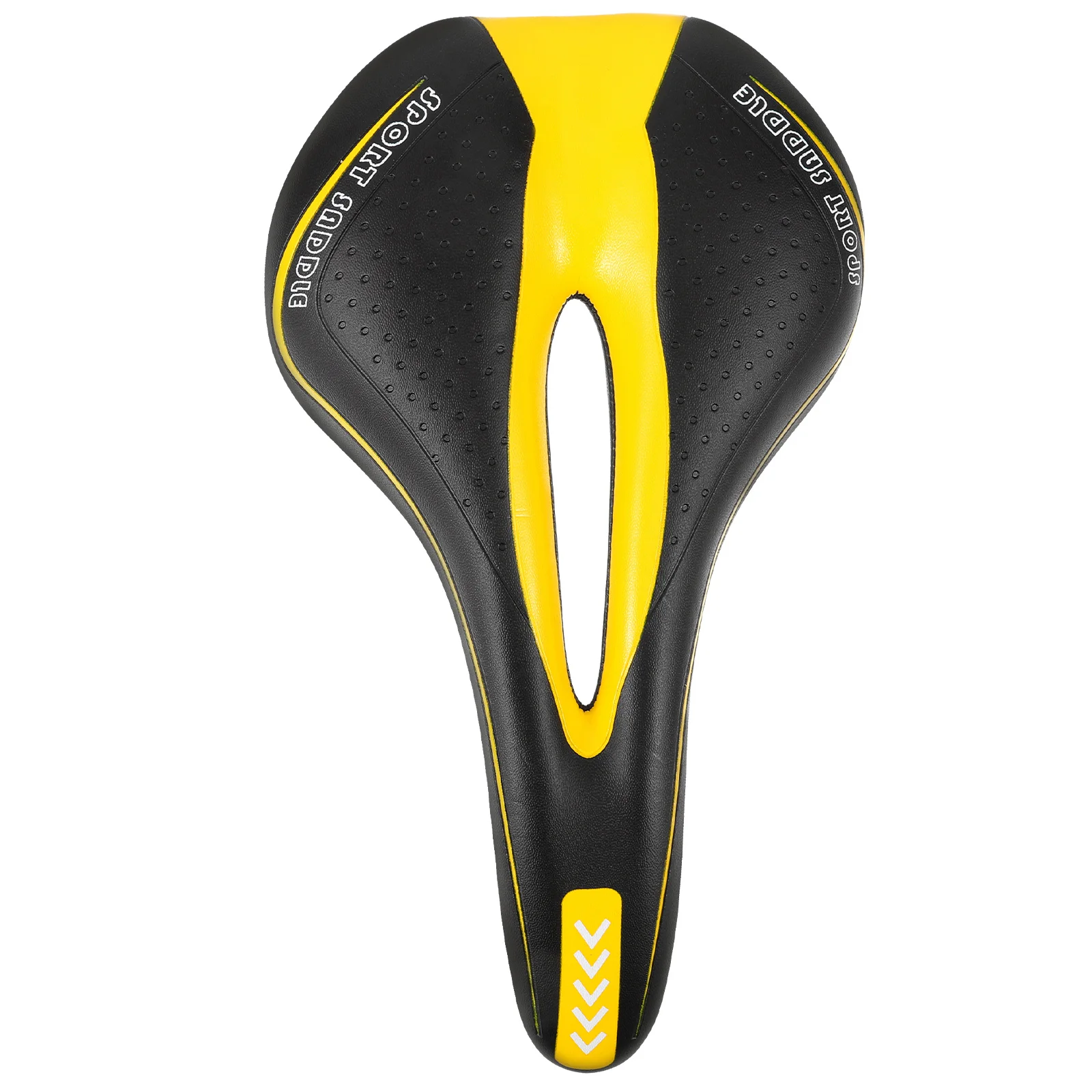 

1 шт. велосипедное седло, легкая удобная подушка, амортизирующая для шоссейного горного гоночного велосипеда, черный, желтый