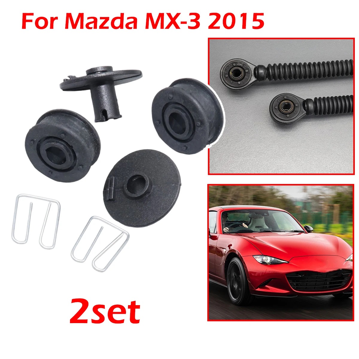 

Комплект для ремонта рычага переключения передач (2 шт.): втулка, шарнир, трос переключения для механической коробки передач Mazda MX-3 2015 года