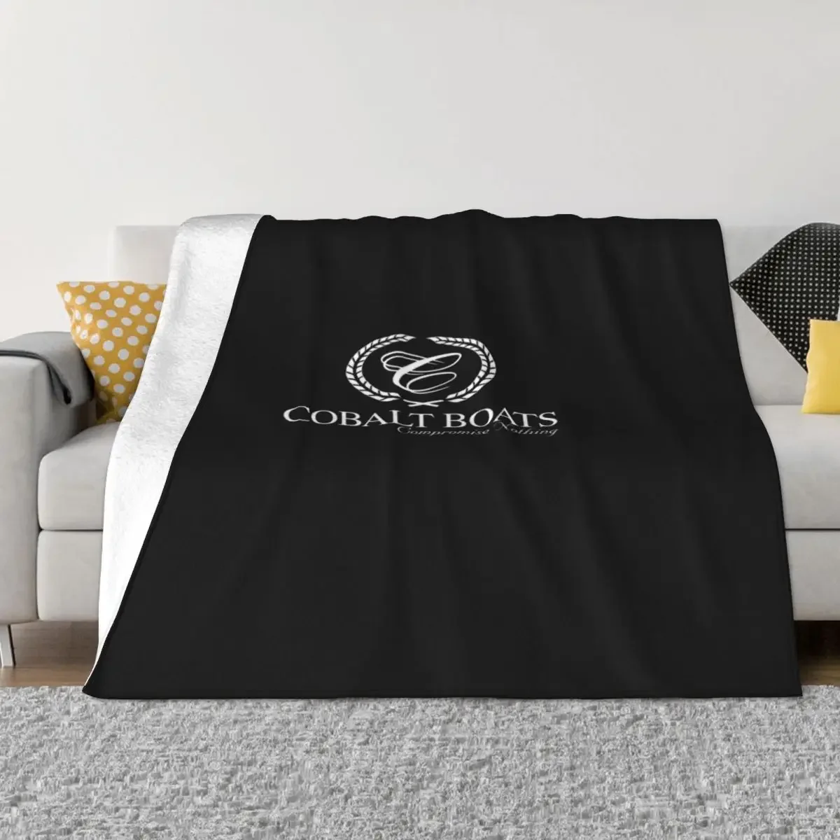 Cobalt Boats Logo Throw Blanket Soft Beds Bed Fashionable Plaid on the sofa Polar Blankets blankets for beds