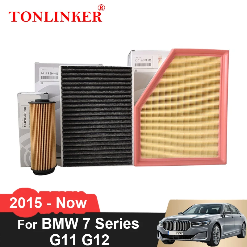 

Воздушный фильтр TONLINKER, масляный фильтр салона для Bmw 7 серии G11 G12 725Ld 740Le 730i 740Li 740d 750Ld 750d 2015 2016 2017 2018 2019 2020 2021 2022