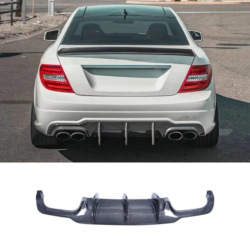 

Automotive Parts Carbon Fiber Rear Bumper Lip for C Class W204 C63 2012-2014 Upgrade C63 Rear Diffuser