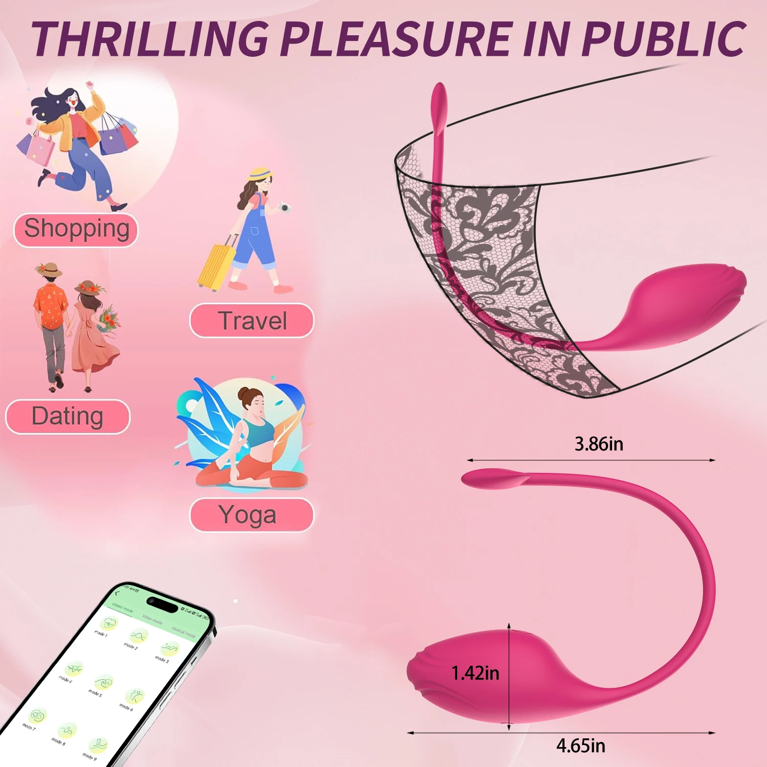 Bezprzewodowy wibrator Bluetooth G Spot dla kobiet Dildo APP Zdalne sterowanie Noś wibrujące jajko Łechtaczka Kobiece majtki Seks zabawki dla dorosłych