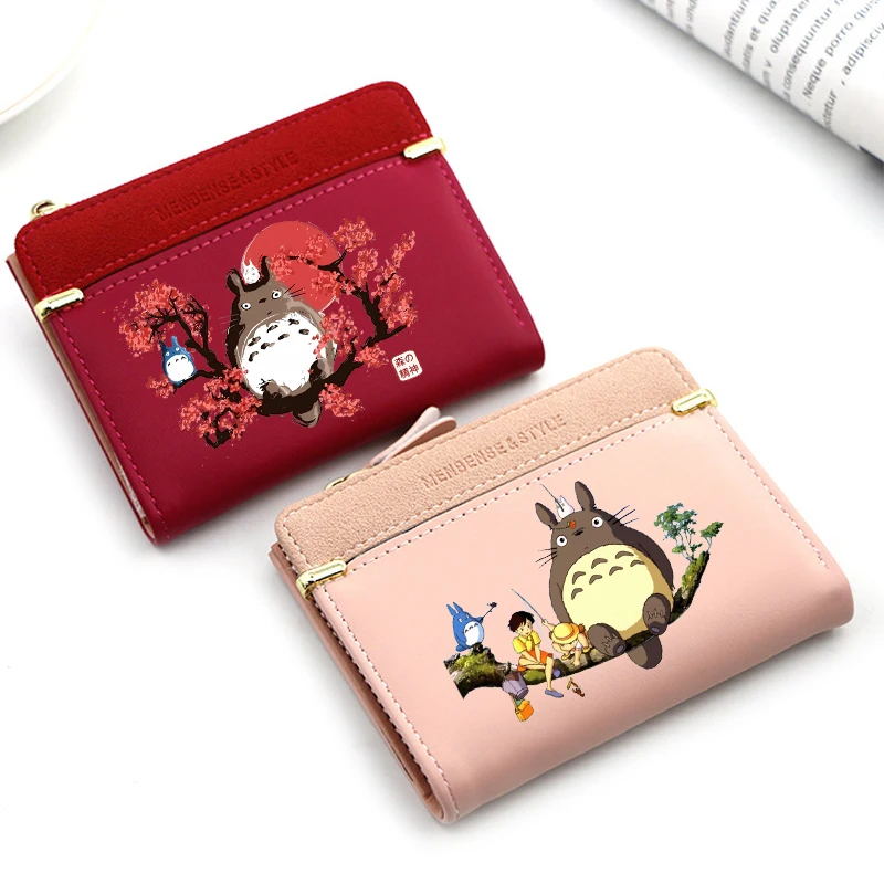 

My Neighbor Totoro Women's Wallet Short Coin Purse Fashion Wallets for Woman Card Holder Ladies Wallet Female Hasp Mini Clutch