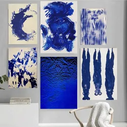 Yves Klein Blue Soulages Circle Poster Home Office Wall Bedroom Living Room Kitchen Decoration Painting