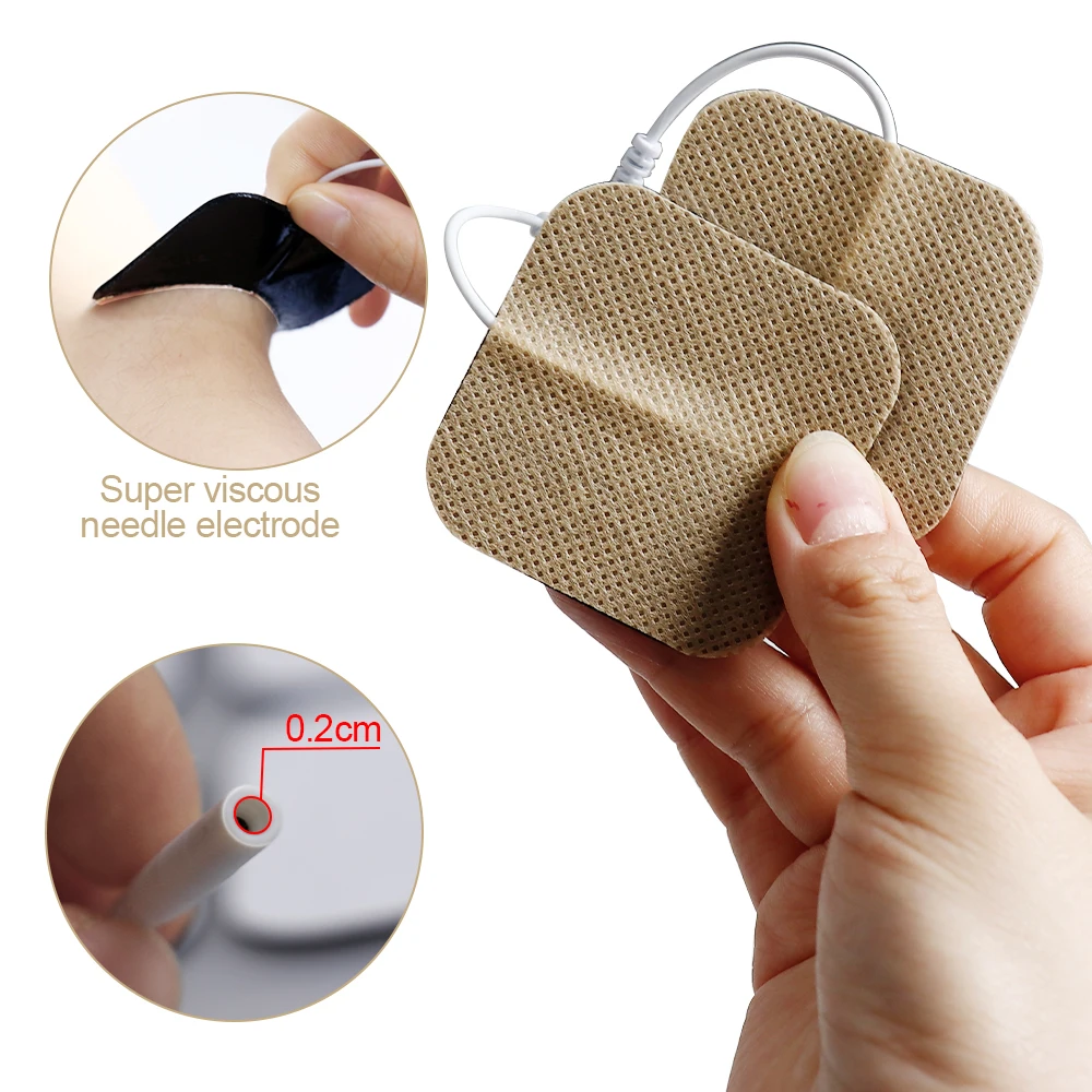 Reusable Electrode Pads Gel Massage Patch For Tens Digital Pulse Physiotherapy Massager Acupuncture Nerve EMS Muscle Stimulator