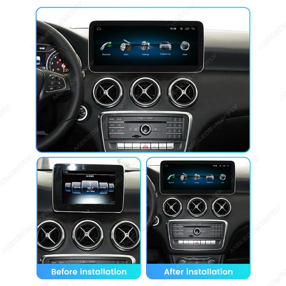 MEKEDE 1920*720 Kabelloses CarPlay Android Auto Autoradio Multimedia Linux 10,25/12,3 Zoll Bildschirm für Mercedes-Benz A GLA CLA GLC KLASSE W176 C117 X156 – Detail 5
