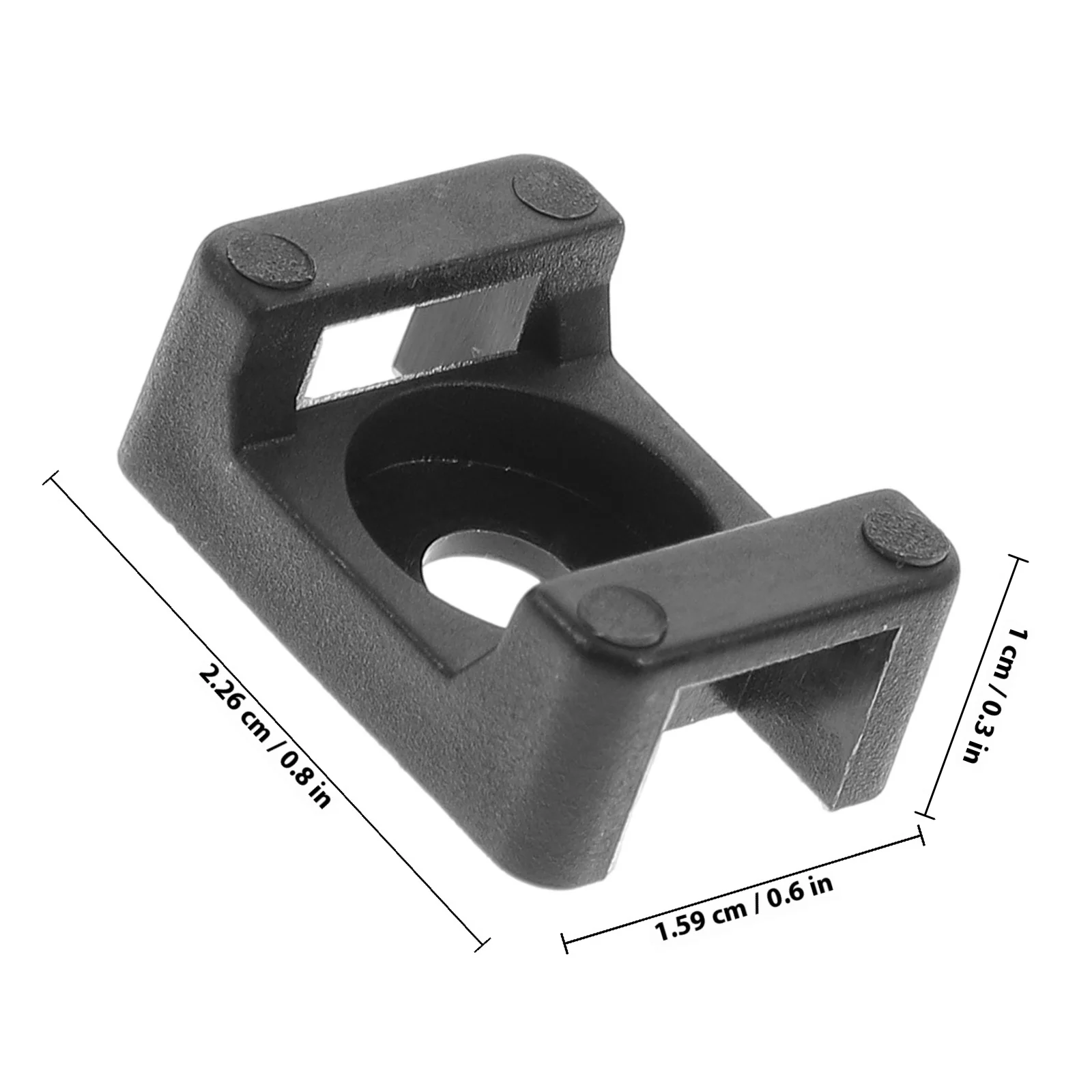 500 قطعة السرج نوع رباط للكابل جبل البلاستيك سلك كابل حامل قاعدة البريدي التعادل تحديد مقاطع للسيارة المنزل مكتب إدارة الأسلاك #6