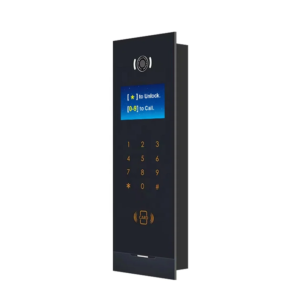 Mais recente multi-apartamento câmera de vídeo campainha porta telefone sistema de intercomunicação inteligente visão noturna sistema de entrada de porta para villa
