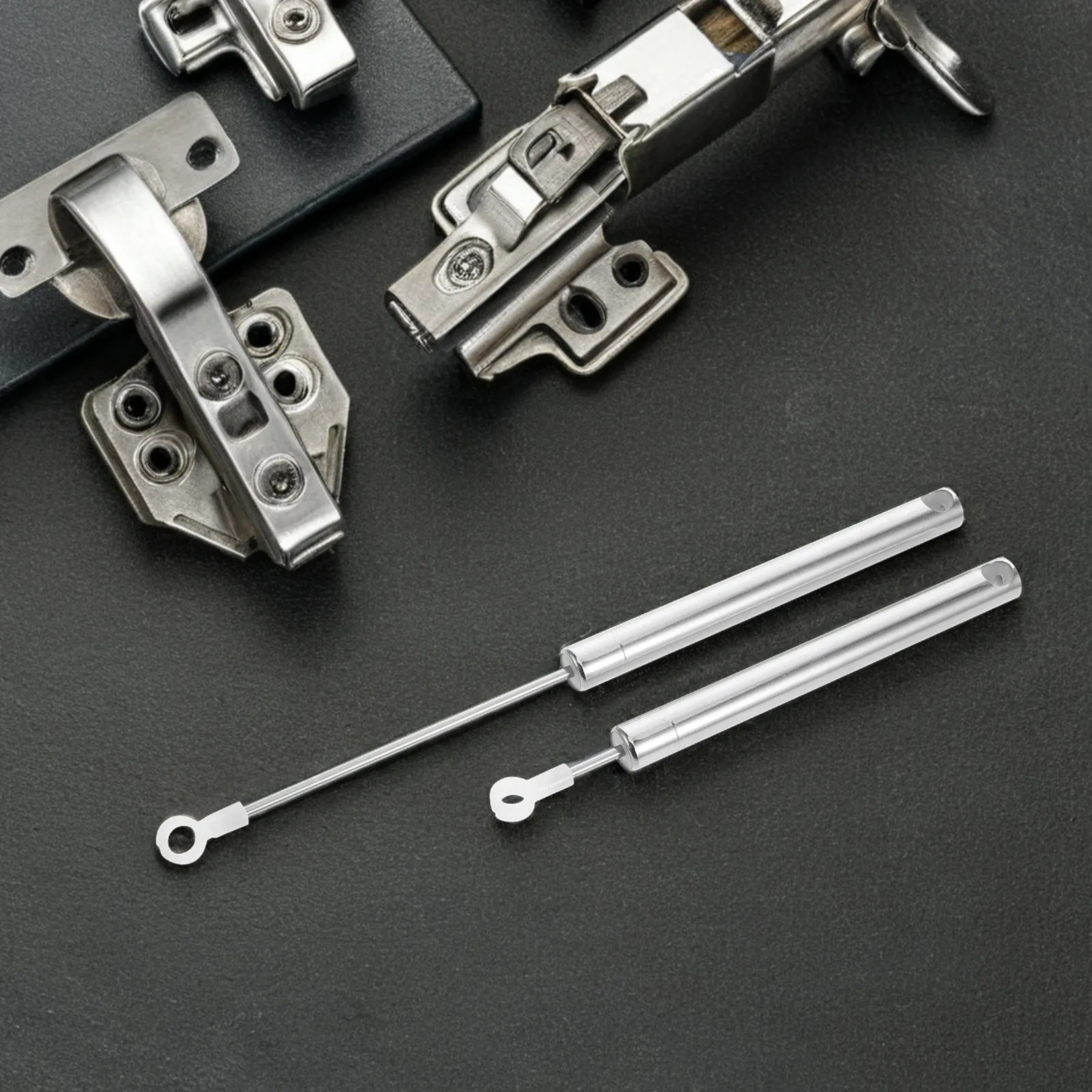 2Pcs Steel Trash Can Damper Smooth Operation Buffer Piston Replacement for Silent Garbage Can Closure Dampers Accessories