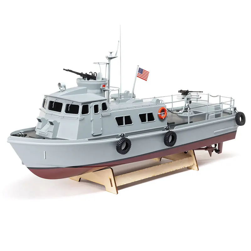 1/25 RC Boat PROBOAT Light Edition Dual Motor Patrol Boat RTR Simulation Warship Model Toy Gift