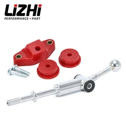 LIZHI - Short Shifter With Front & Rear Stabilizer Bushing Kit (5 Speed Only) For Subaru WRX 08-15 Legacy 05-09 Forester XT06-08