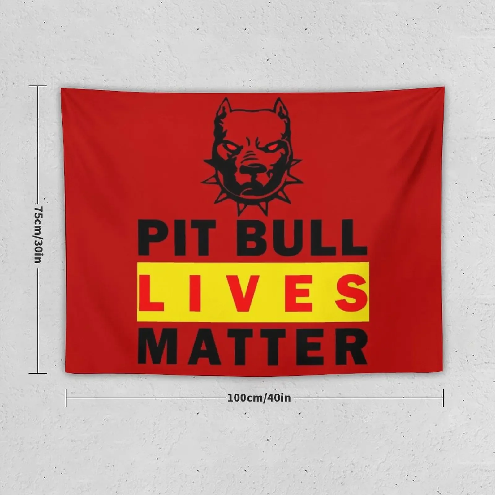 Pitbull Live Matter Dog Lovers Light Version Tapestry Outdoor Decor Korean Room Decor Bedrooms Decorations Tapestry