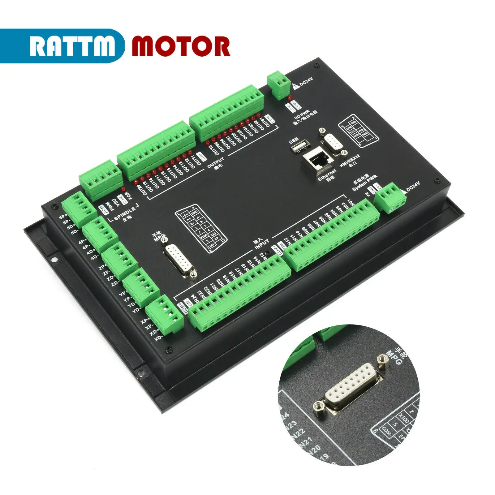 4 محاور CNC الحركة غير متصل تحكم DDCS خبير منفذ USB مستقل DDCS خبير لآلة الطحن باستخدام الحاسب الآلي
