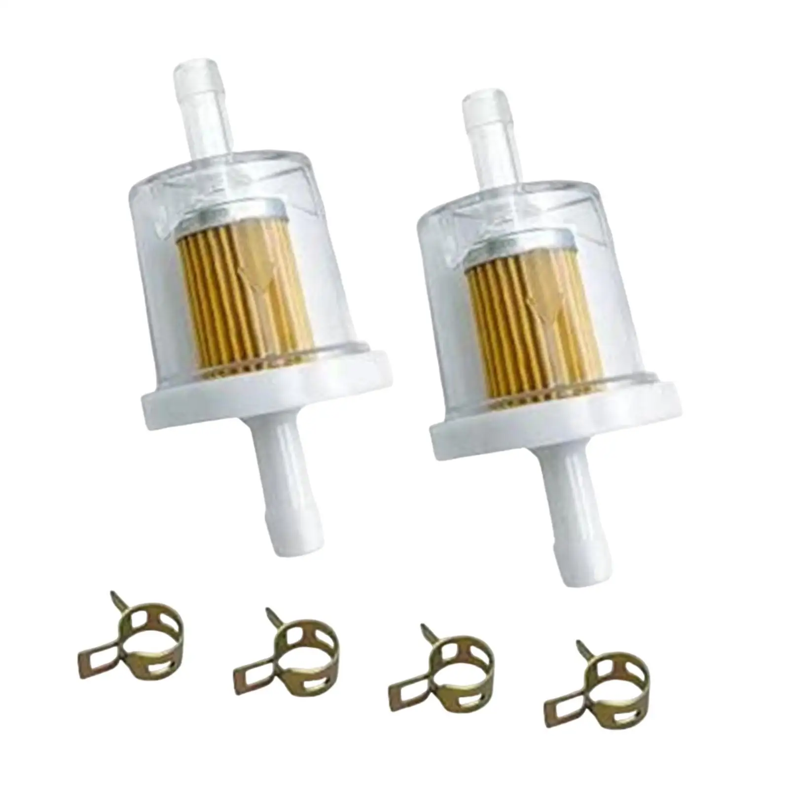 Motorcycle Fuel Filter PP Plastic Transparent Oil Cup Replacement for 6mm 8mm Inline Petrol Filter Fitting