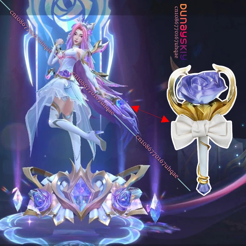 Game LOL Seraphine Seraphine Cosplay Microphone Prop Handmade PVC Material Perfect Copy 28.5CM Seraphine Role-playing Prop