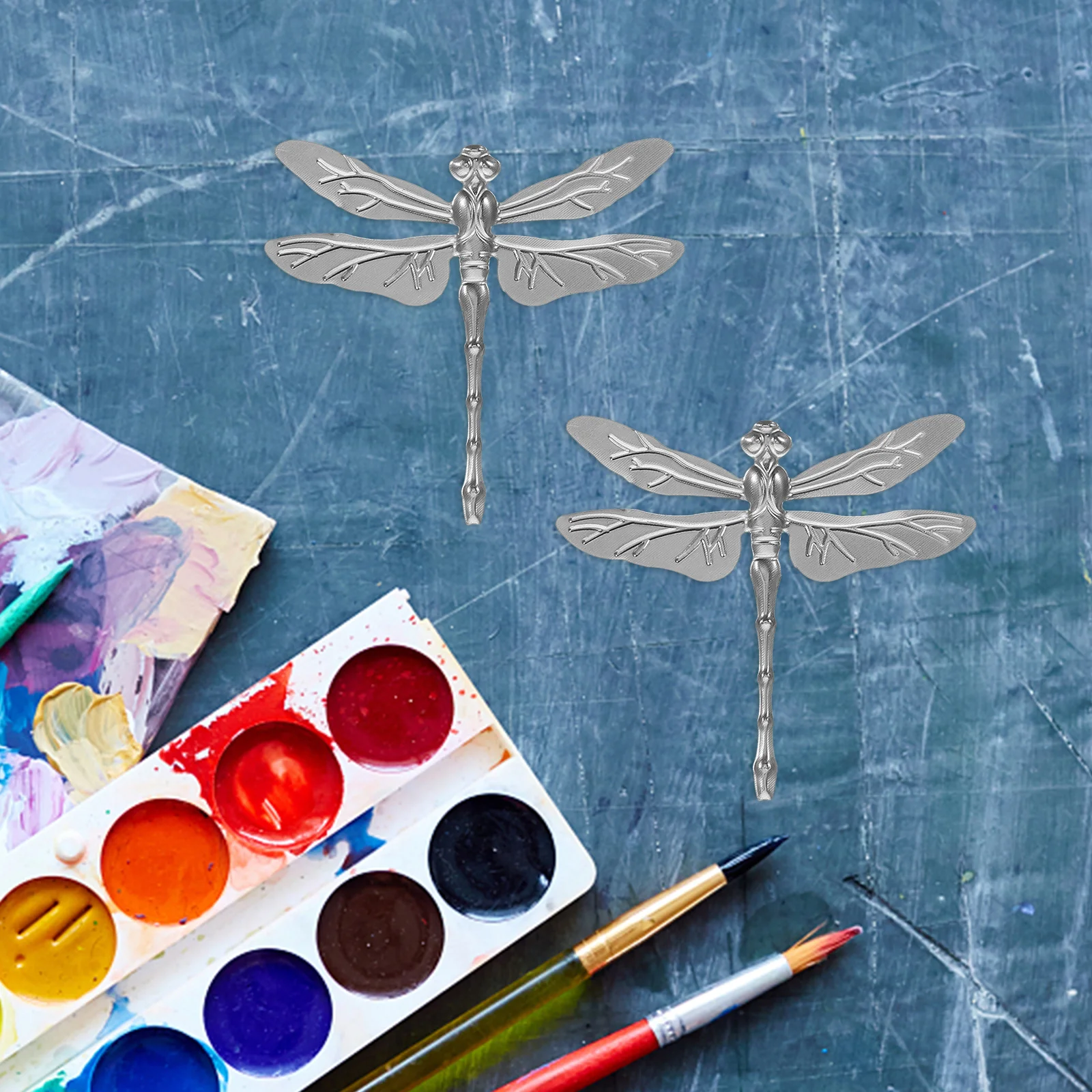 20 قطعة اليعسوب الحديد النحت المعادن ديكور فني غريب الأطوار في الهواء الطلق حديقة ديكور المنزل اليدوية الحرفية أناقة