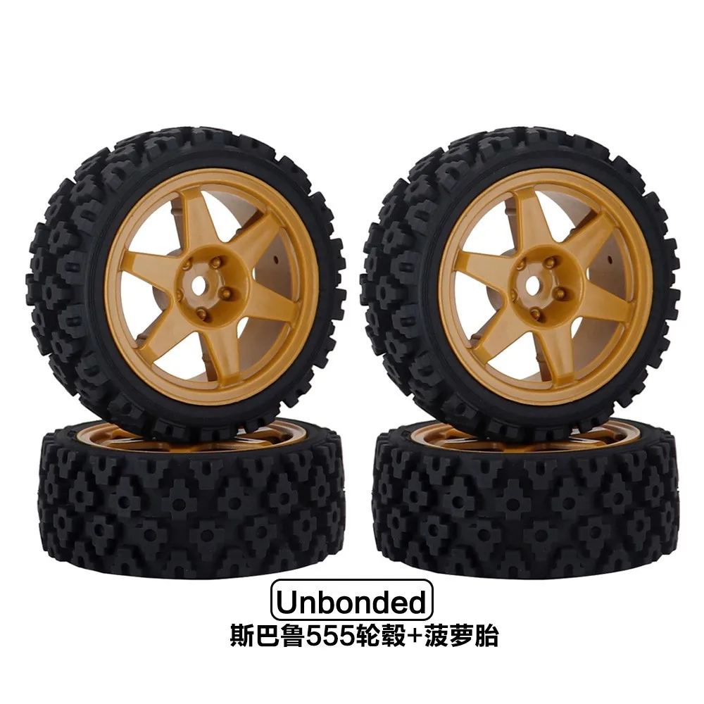 

4 шт. для Tamiya Xv-01 Xm01 Xv01 Ta06 Tt-01 Tt-02 Ptg-2 Hsp 94123 1/10 Обновление радиоуправляемого автомобиля Запчасти Аксессуары Резиновая шина Колесо Шина