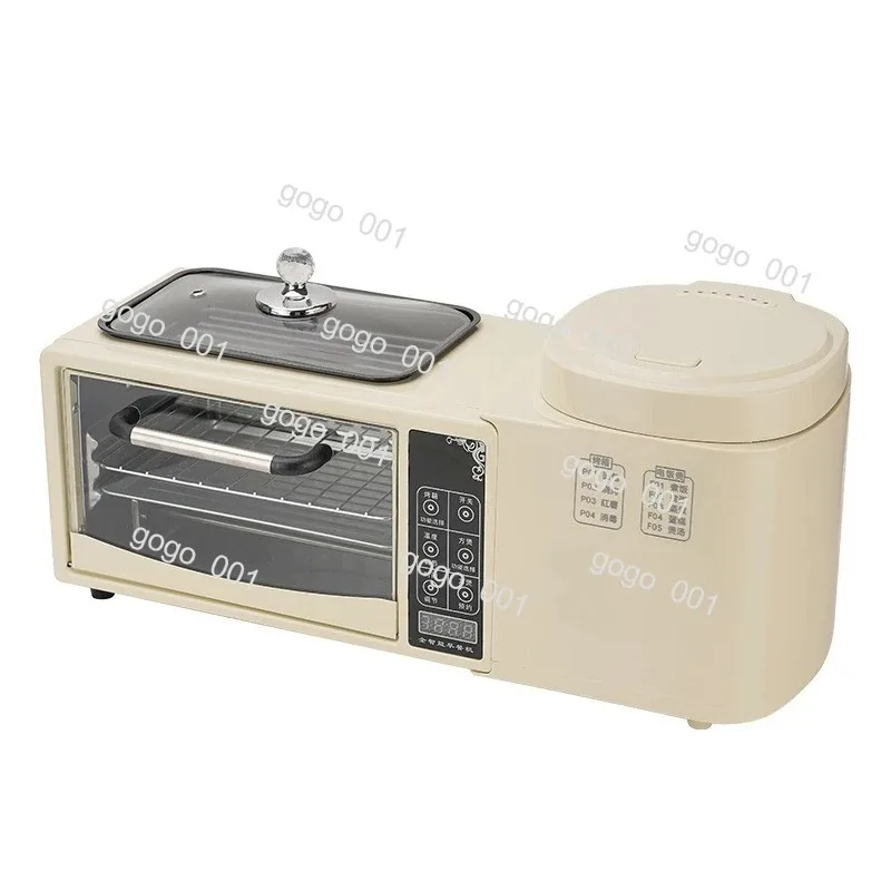 Multifunctional Fried Hot Pot Electric Oven Rice Cooker 4-in-1 Toaster Sandwich Maker Breakfast Maker