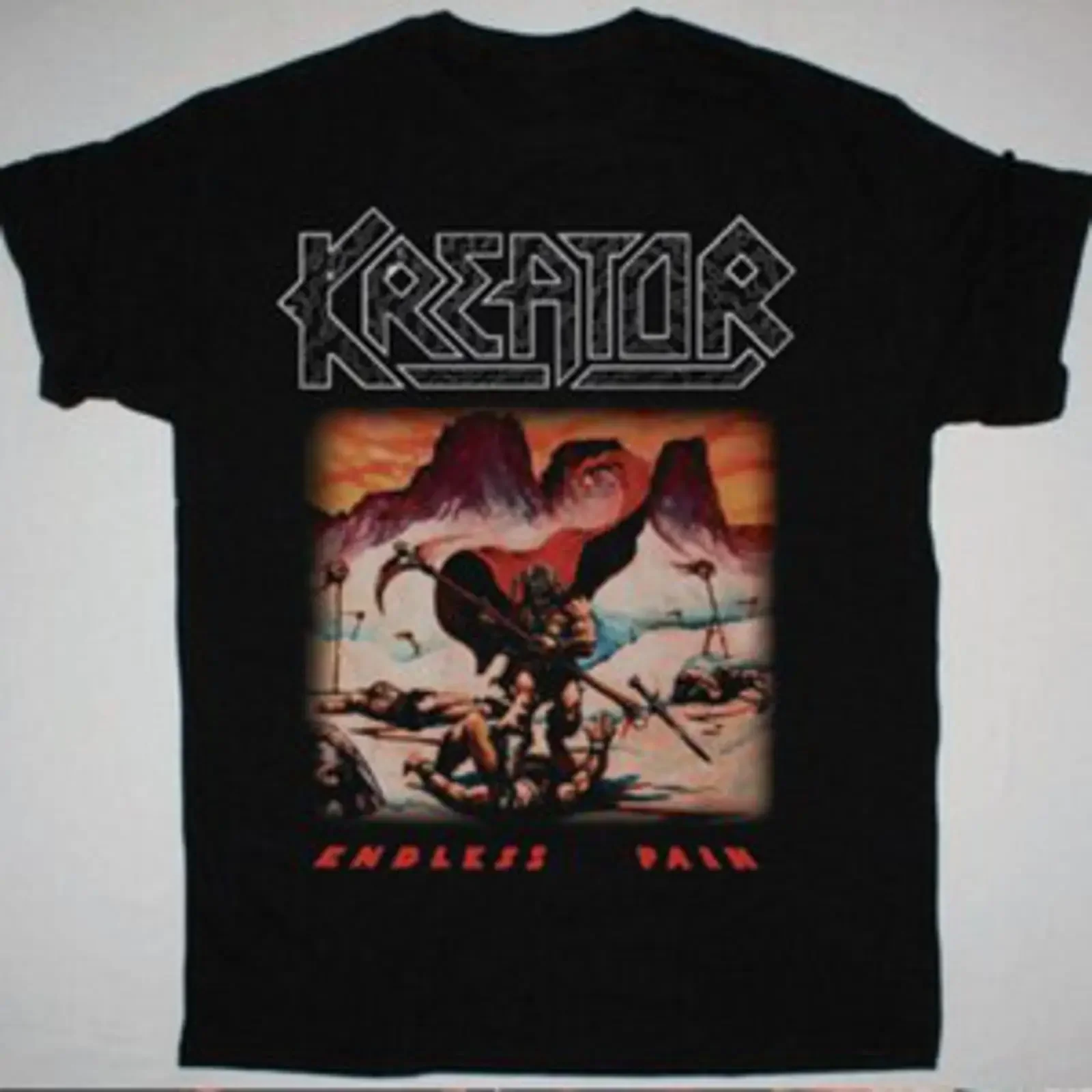 Camiseta KREATOR ENDLESS PAIN Algodón S 4XL vintage Washed Breathable Casual homme fashion Stylish Soft graphic