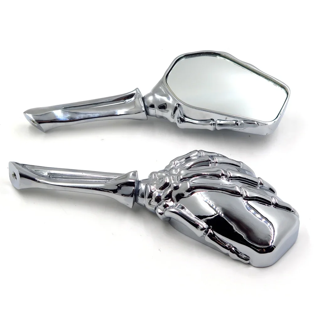 Motorcycle Parts Claw Skull Skeleton Hand Mirror for Kawasaki Ninja VN 750 800 900 1500 1600