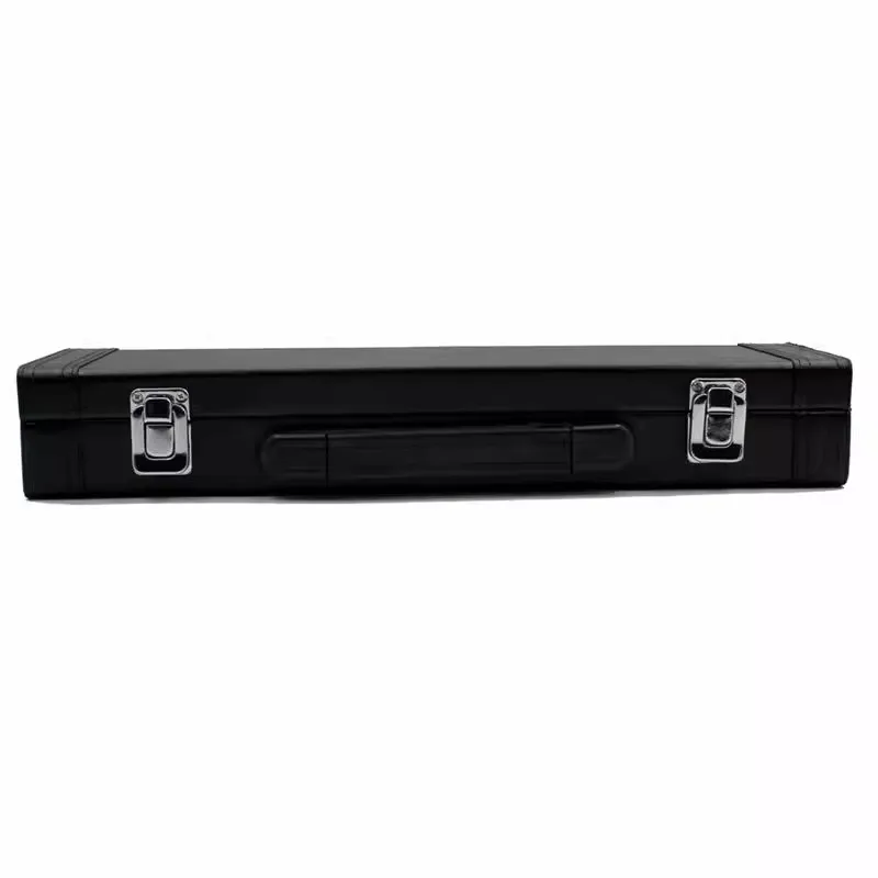 

Black Solid Wood Square Flute Box for 17/16 Hole Flute Wind Instrument Storage Leather Case Instrument Packaging Box
