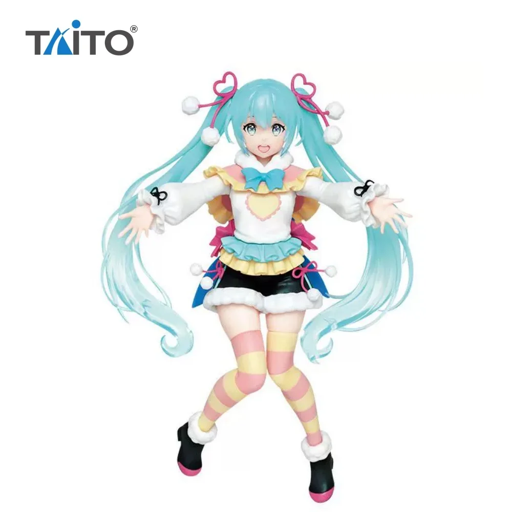 

TAITO Miku Hatsune Anime Winter image Action Figures Model Figurine Original Figuarts Birthday Decoration 18cm Toys