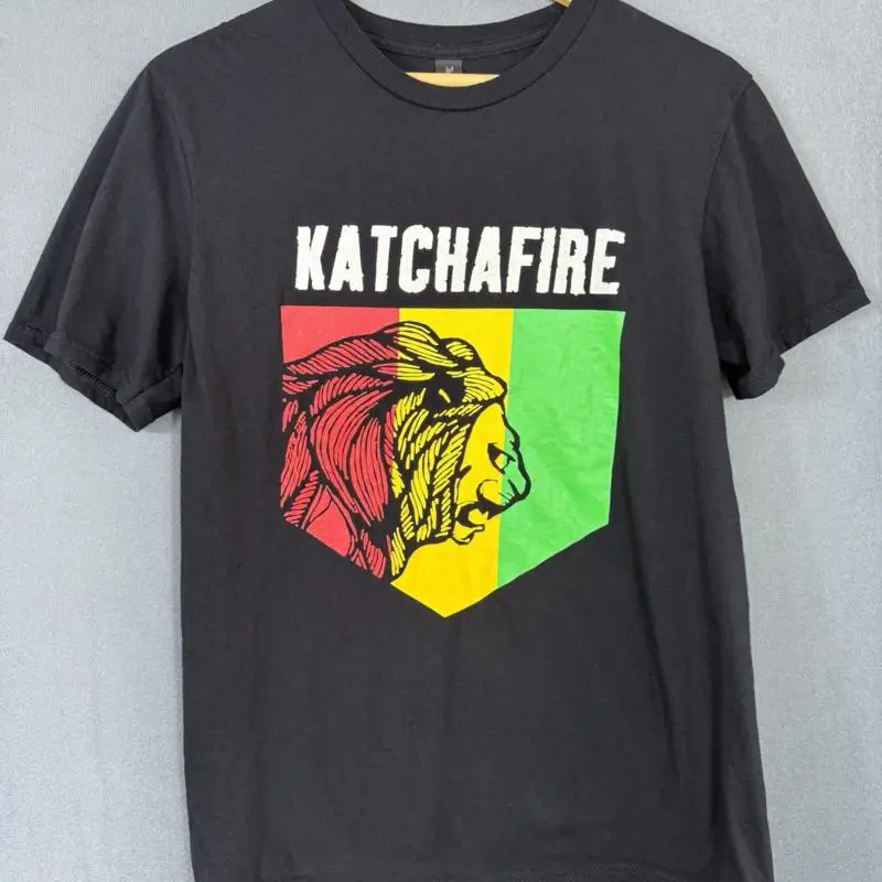 

KATCHAFIRE Лев Иуды Раста Регги футболка с графическим принтом Мужская Ä Makanan Размер Средний
