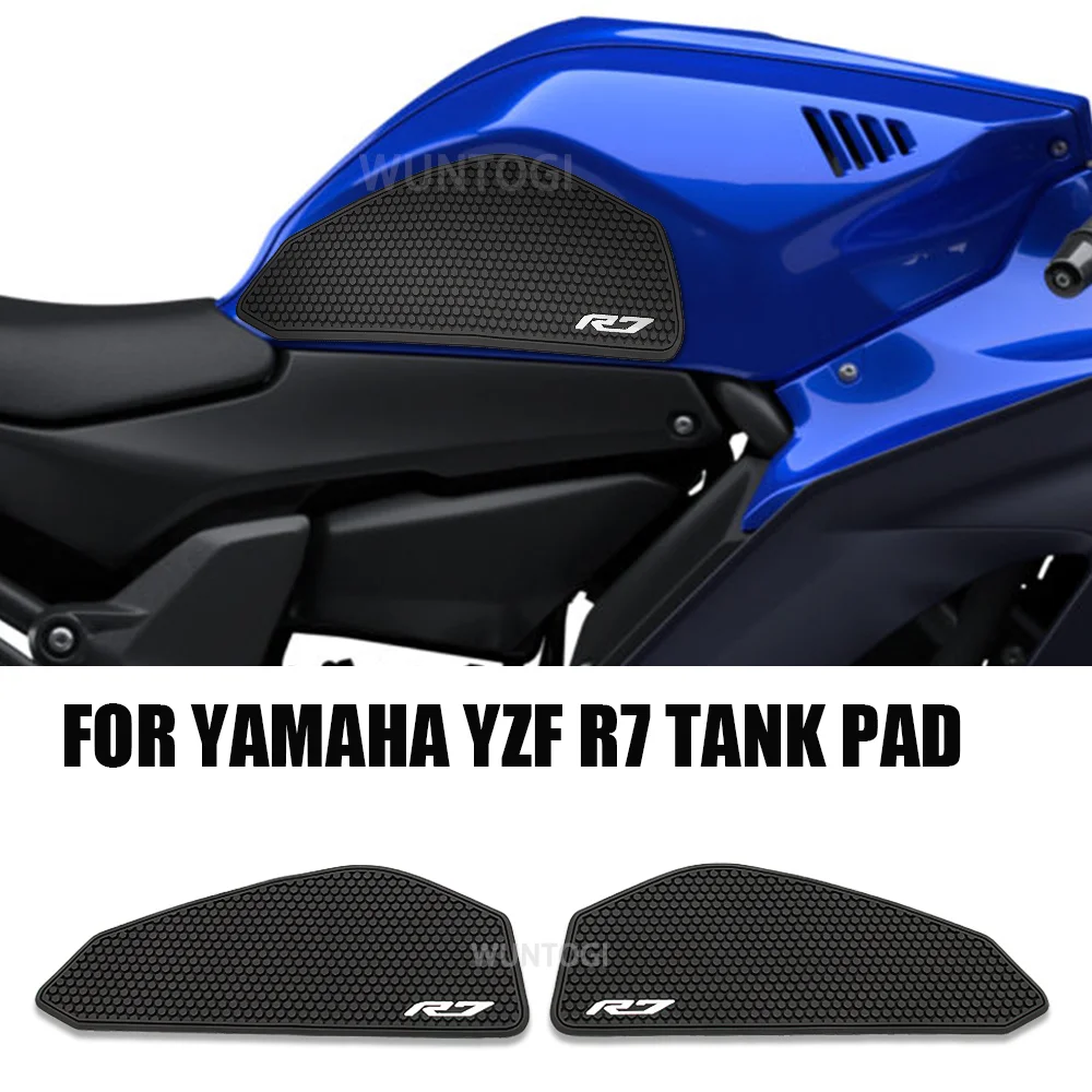 

YZF R7 Accessories Fuel Tank Pad for YAMAHA YZF R7 YZFR7 2021-2022 Gas Tank Pad Knee Grip Traction Pad Tank Non-slip Protector