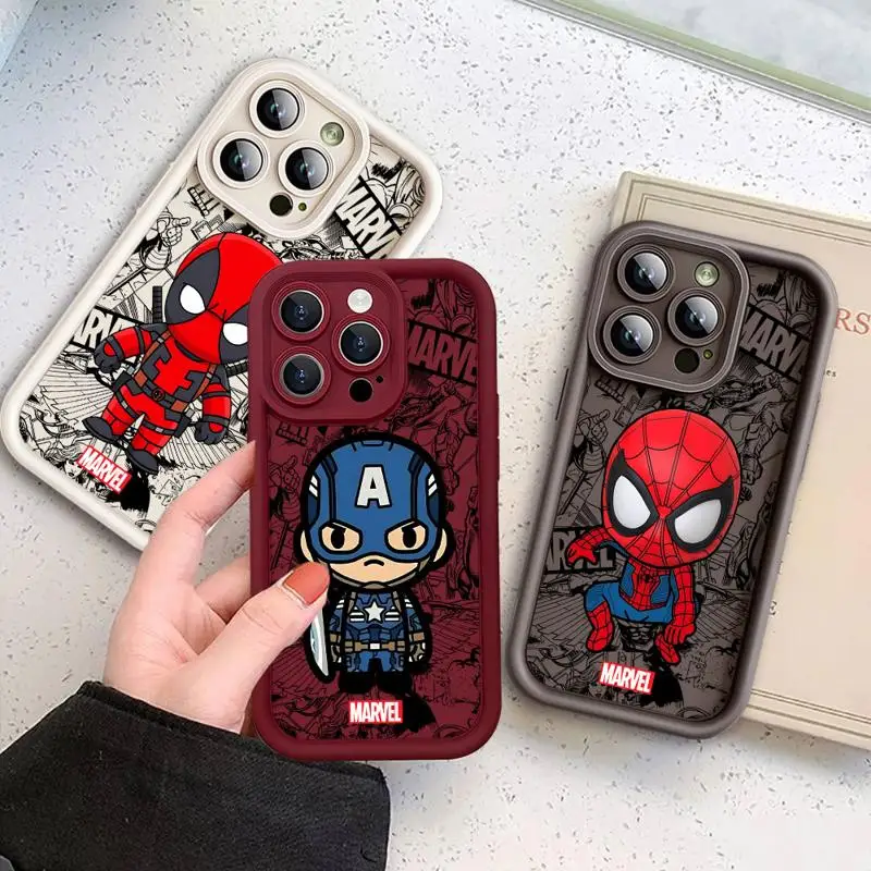 Marvel Spider Man Venom Phone Case for Vivo Y03 Y12S Y15S Y93 Y21A Y22S Y30 Y35 Y36 Y50 Y67 Y02 Y16 17 Y19 Y21 4G 5G Soft Cover