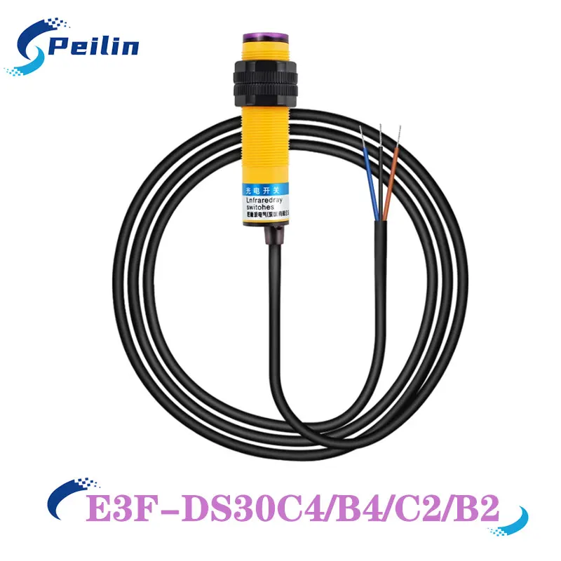 interruptor-fotoeletrico-de-deteccao-infravermelha-e3f-ds30c4-c2-b4-b2-sensor-de-reflexao-difusa-de-proximidade-npn-tres-fios