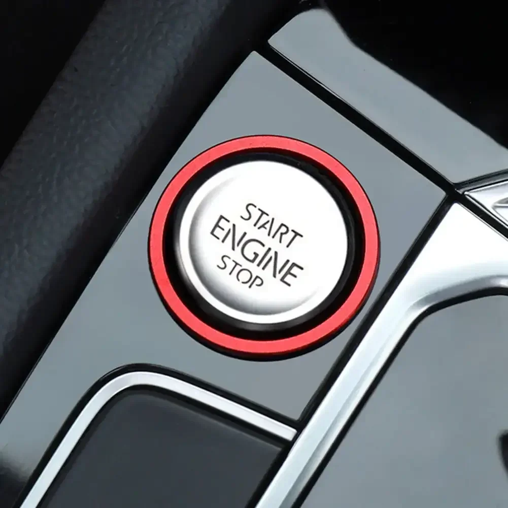 Car Engine Start Stop Button Ring Ignition Cover Trim For VW Golf 7 MK7 VII GTI R Jetta CC Arteon Passat B8 Touareg T-roc