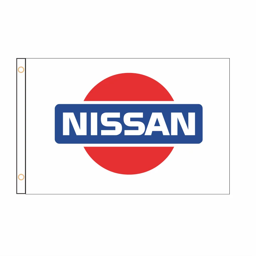 Free Design Nissan Flag Banner 2ft*3ft 3ft*5ft Polyester Sports Advertising Car Decoration Home Gift Party Indoor Outdoor QZ-037