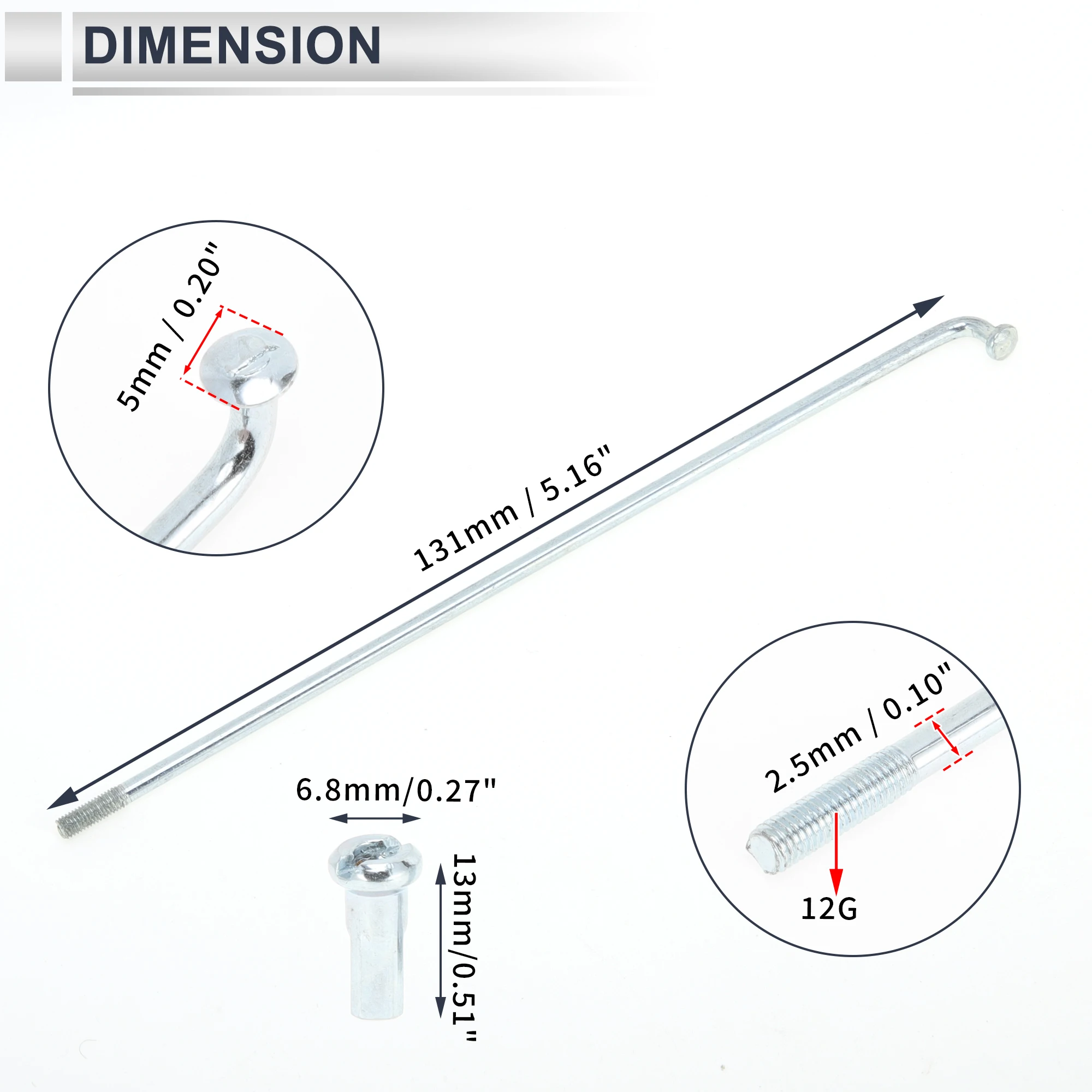Variant: 36Pcs-131mm-12G