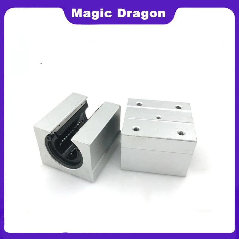 2PCS SBR20UU SBR20LUU SBR25UU SBR25LUU Linear Ball Bearing Block 2pcs 20/25mm Linear Slider For CNC Router SBR Linear Guide Rail - view 3