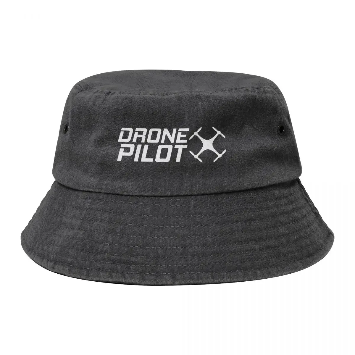 Summer Travel Headwear Dji Drone Pilot Accessories Cotton Denim Bucket Hats Trendy Unisex Drone Racing Fisherman Hat