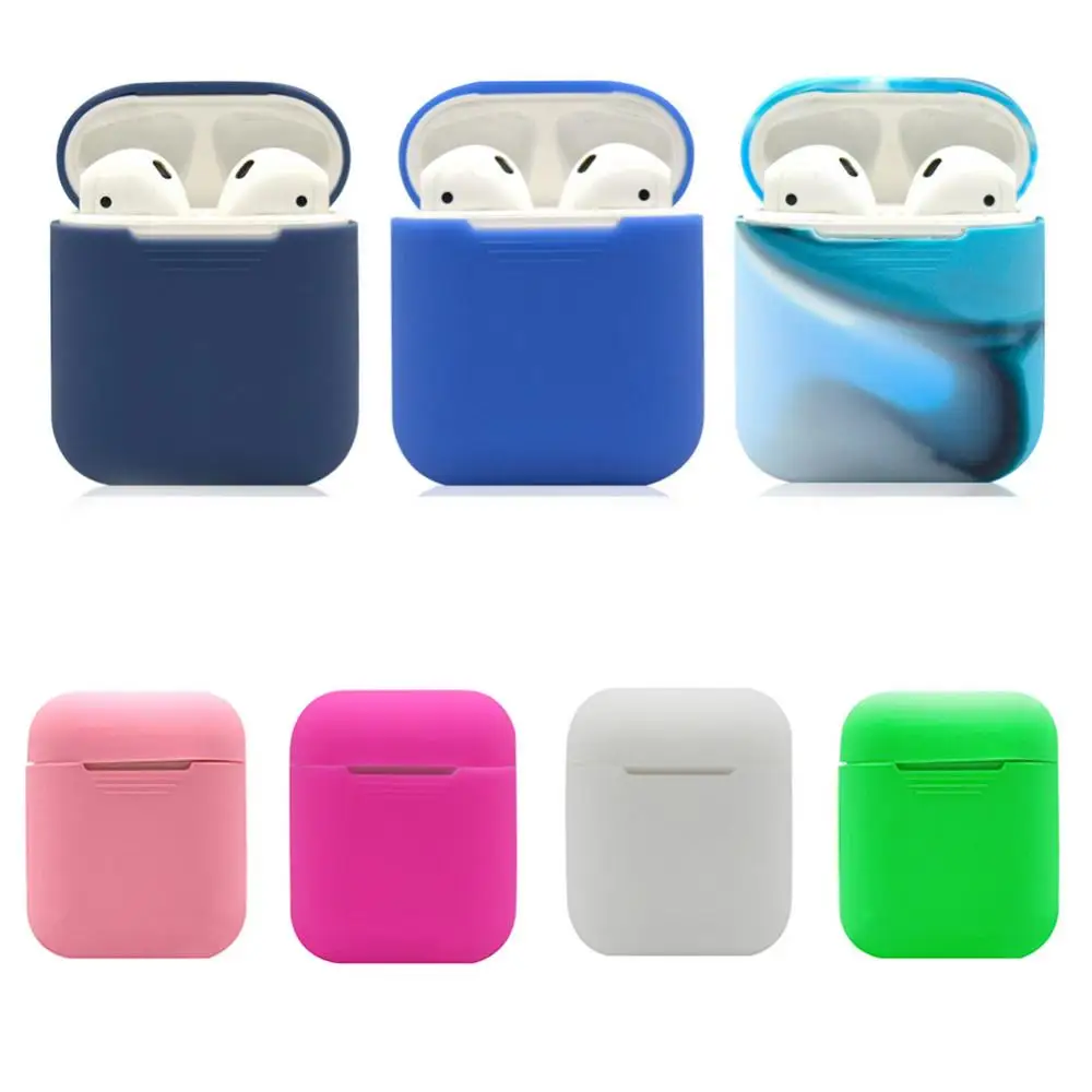 실리콘 이어폰 케이스 Airpod s 2 스킨 박스 프로텍터 무선 헤드폰 보호 커버 Coque Airpo 1 2nd