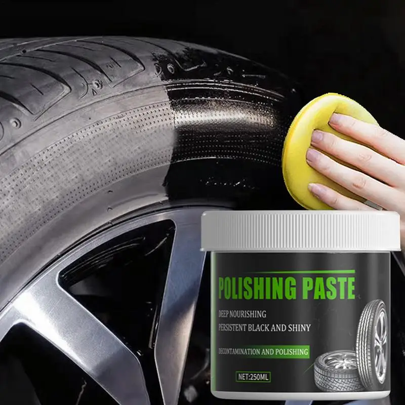 

Tire Cleaner And Shine Coating Wax Car Wheel Tire Retreading Cleaning Cream Auto Tire Protectant Cream Effective Rust Remove