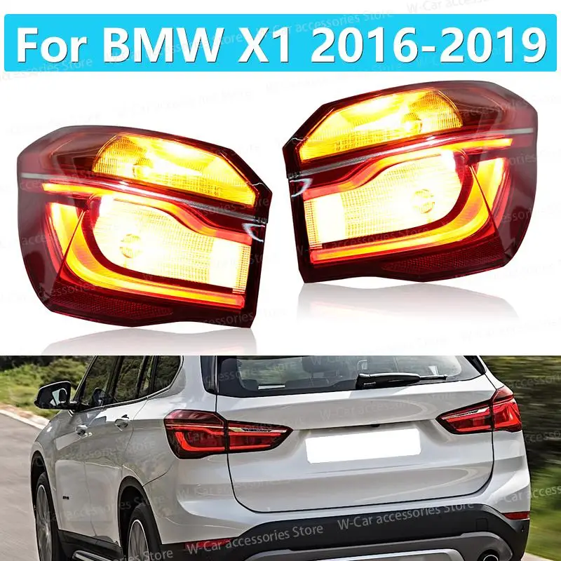 Luz LED trasera exterior para coche, montaje de luz trasera, lámpara de advertencia de freno, parachoques de marcha atrás, para BMW X1, 2016, 2017, 2018, 2019