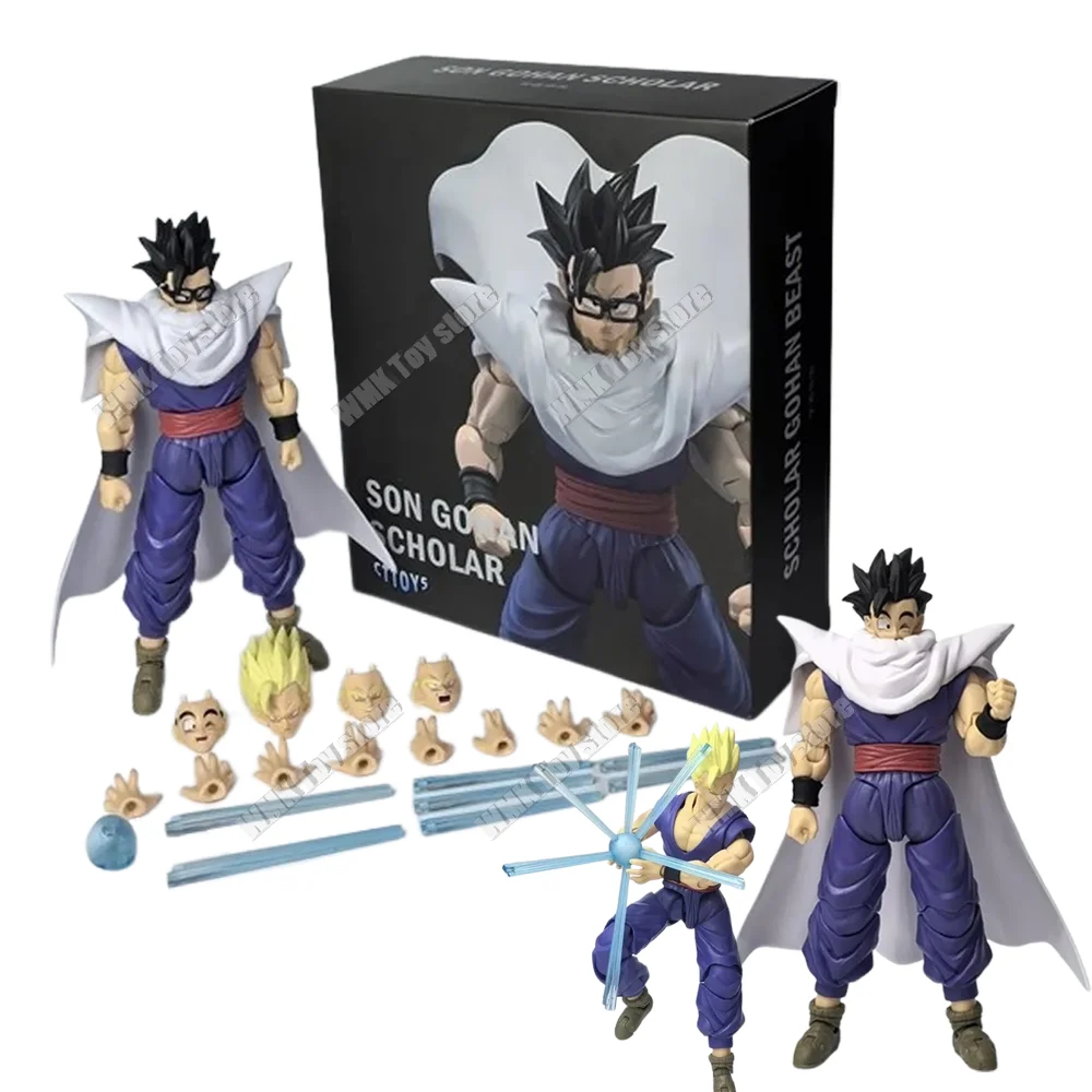 CT TOYS In Stock Dragon Ball Z Son Gohan S.H.Figuarts SHF Super Saiyan Figures SSJ Scholar Anime Action Figure Figuras Gifts Toy