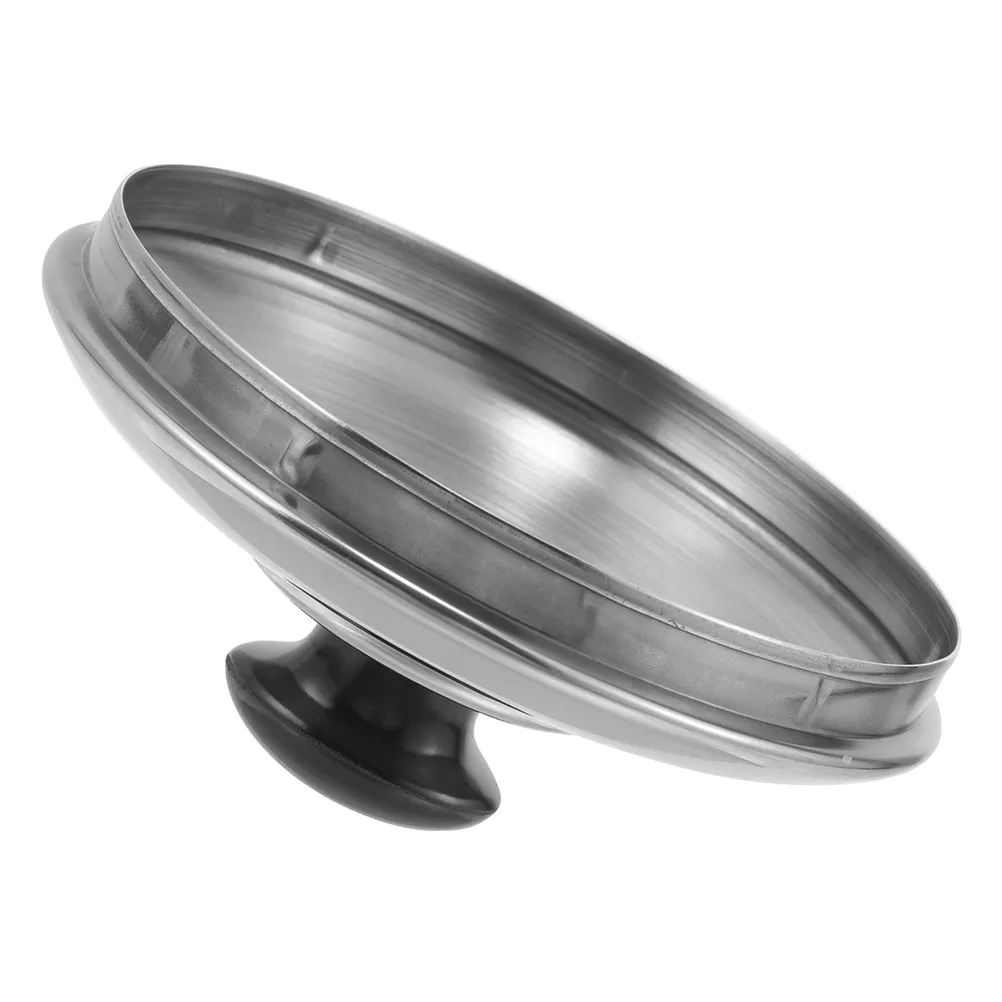 Tea kettle lid cover for office users to prevent water overflow, stainless steel 9.8cm replacement with whistle alert