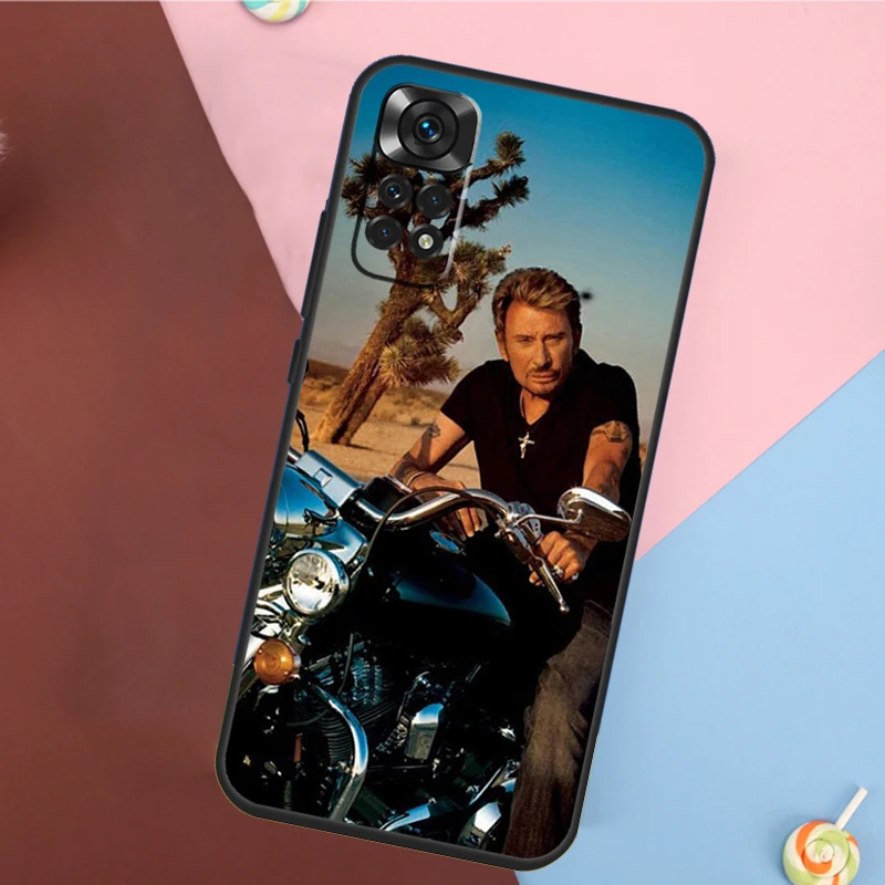 Johnny Hallyday Music Phone Case For Xiaomi Redmi Note 12 11 10 8 9 Pro 8T 9S 10S 11S 12C 9C 9T 10A 10C Cover