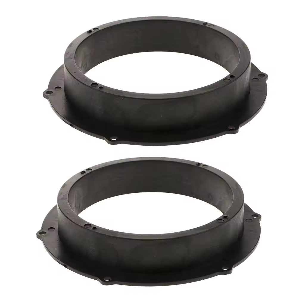 Espaceurs de montage de haut-parleur de voiture, 2 pièces, 6.5 pouces, adaptateur anneaux de support, pour Audi VW Magotan Skoda, noir